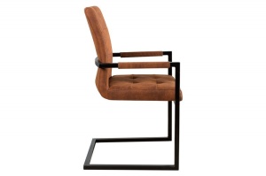 SCAUN DINING SAU BIROU NEGRU/CONIAC OXFORD DESIGN VINTAGE/INDUSTRIAL - Img 3