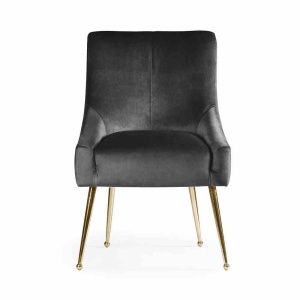 SCAUN DINING SIZAR, NEGRU/AURIU, STIL MODERN - Img 2