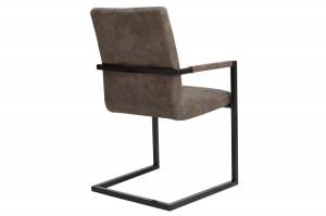 SCAUN GRI TAUPE IMPERIAL DESIGN VINTAGE - Img 4