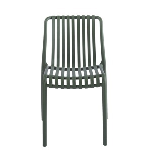 SCAUN PENTRU EXTERIOR/INTERIOR STRIPS, VERDE, DIN POLIPROPILENA, STIL MODERN MINIMALIST - Img 3