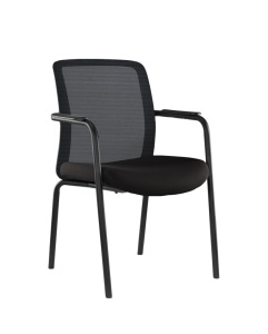 SCAUN PENTRU PROIECTE B2B ISO 24H FORMO NEGRU, CONFECTIONAT DIN OTEL SI TEXTIL - Img 3