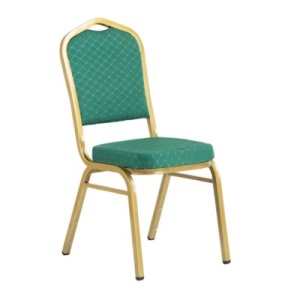 SCAUN PENTRU SALA EVENIMENTE/CONFERINTA, VERDE/AURIU, DIN OTEL SI SPUMA POLIURETANICA, ARTIM GROUP SELECTION