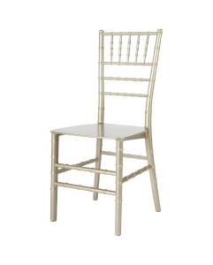 SCAUN PENTRU SALI DE EVENIMENTE TIFFANY CHAMPAGNE CHIAVARI ALB, CONFECTIONAT DIN POLIPROPILENA