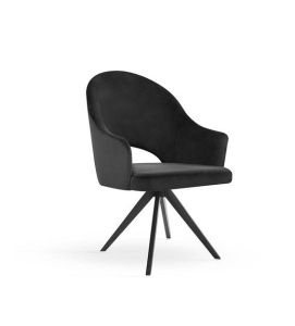 SCAUN PIVOTANT GODA TWIST, NEGRU, STIL MODERN
