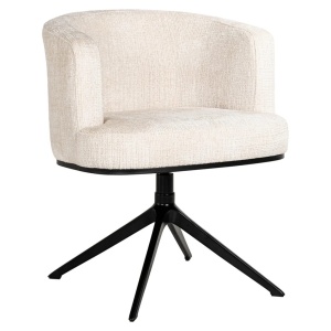 SCAUN ROTATIV, CHEYENNE, BEJ, METAL, STOFA, SPUMA, RICHMOND INTERIORS