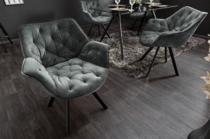 SCAUN ROTATIV, DUTCH COMFORT, VERDE INCHIS, MICROFIBRA(CATIFEA) SI METAL