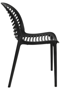 SCAUN SUNNY NEGRU, CONFECTIONAT DIN POLIPROPILENA, STIL MODERN - Img 2