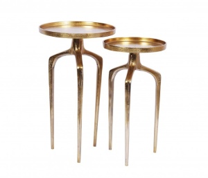 SET 2 MASUTE, ABSTRACT, DIN METAL AURIU, COD 40357, ASPECT DEOSEBIT - Img 2