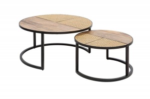 SET 2 MASUTE DESIGN RETRO, VIENNA LOUNGE, DIN LEMN MASIV SI METAL, COD 40135 REALIZAT MANUAL - Img 8