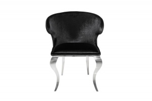 SET 2 SCAUNE, CATIFEA DE CULOARE NEAGRA, BAROC II, COD 38871, DESIGN CLASIC - Img 2