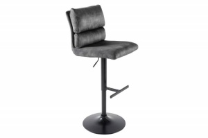 SET 2 SCAUNE DE BAR, COMFORT GRI, CATIFEA SI METAL, COD 43650, DESIGN INDUSTRIAL - Img 5