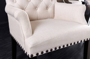 SET 2 SCAUNE DINING, CASTLE DELUXE, DIN LEMN SI MATERIAL DE CULOARE BEJ, DESIGN BAROC, ARTIM GROUP SELECTION - Img 3