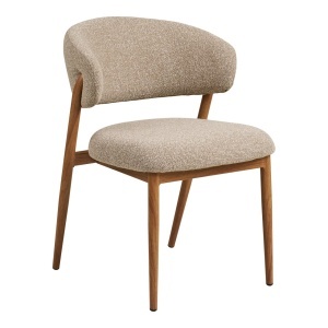SET 2 SCAUNE DINING CAVI, REALIZAT DIN METAL, FURNIR SI TEXTIL, CULOARE NATUR/NISIPIU, HOUSE NORDIC