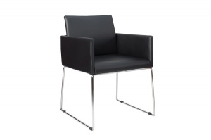 SET 2 SCAUNE NEGRU ANTRACIT LIVORNO 37846 - DESIGN VINTAGE - Img 1