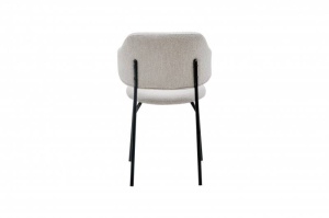 SET 2 SCAUNE TRACY , DIN MATERIAL BUCLE GRI SI PICIOARE NEGRE, COD 43149, DESIGN INDUSTRIAL - Img 3