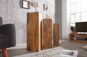 SET 3 COLOANE DIN LEMN MASIV MAKASSAR 36339 - DESIGN DECORATIV VINTAGE