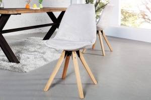 SET 4 SCAUNE STEJAR/GRI SCANDINAVIA 36215 - DESIGN SCANDINAV - Img 6