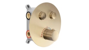 SET DE DUS INCASTRAT REA LUNGO + BOX CU TERMOSTAT, AURIU PERIAT, DIN ALAMA, CALITATE SUPERIOARA - Img 2