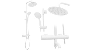 SET DE DUS REA LUNGO CU TERMOSTAT, ALB MAT, DIN ALAMA, CALITATE SUPERIOARA