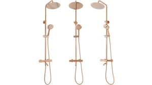 SET DE DUS REA LUNGO CU TERMOSTAT, AURIU ROSE, DIN ALAMA, CALITATE SUPERIOARA - Img 6