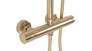 SET DE DUS REA PAROT CU TERMOSTAT, AURIU PERIAT, DIN ALAMA, CALITATE SUPERIOARA - Img 3