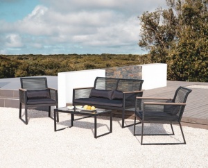 SET DE GRADINA RELAX, 4 PIESE, CANAPEA, MASA SI 2 FOTOLII, ARTIM GROUP COLLECTION