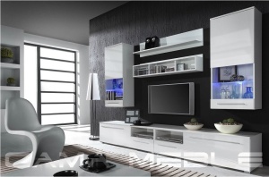 SET LIVING CU LED LUNA ALB LUCIOS DESIGN MODERN CM