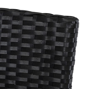 SET MOBILIER GRADINA, ARTIM MEBLE, MASA SI 8 SCAUNE, REALIZAT DIN POLIRATAN, CULOARE NEGRU/BEJ, STIL MODERN - Img 7