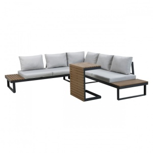 SET MOBILIER LOUNGE, ALUMINIU, LEMN SI POLIESTER, ARTIM GROUP COLLECTION - Img 6