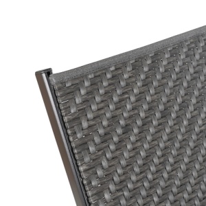 SEZLONG, ARTIM MEBLE, REALIZAT DIN TEHNORATAN SI METAL, CULOARE NEAGRA, STIL MODERN - Img 6
