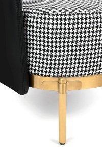 SOFA ELEGANTA, VENICE, STOFA, PIELE ECO SI METAL, 165CM, DESIGN DEOSEBIT - Img 3