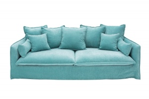 SOFA HEAVEN 210CM, COD 38943 TAPITERIE DIN CATIFEA AQUA, STIL MODERN - Img 6