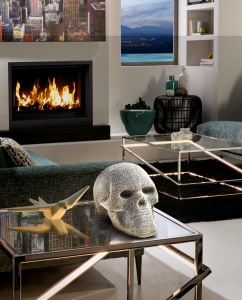 STATUETA DECORATIVA CALAVERA 824612, ARGINTIU, DIN POLIRESINA, STIL MODERN, SCHULLER