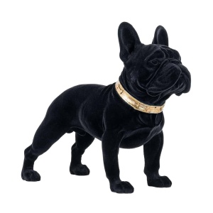 STATUETA DECORATIVA DOG SPIKE, NEAGRA, DIN POLIRASINA, STIL MODERN, B2 - Img 4