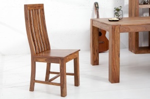 STOC 1 BUC! SCAUN, DIN LEMN MASIV, MAKASSAR, COD 17763, DESIGN VINTAGE - Img 2