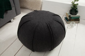 STOC 2 BUC!!!TABURET ELEGANT DIN PASLA FILZ ANTRACIT 39015 DESIGN CLASIC - Img 2
