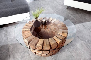 STOC!!! MASUTA DE CAFEA 70CM,PURE NATURE, COD 37442 + 37442-1, STIL RUSTIC - Img 5