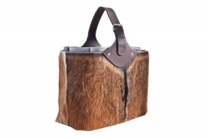 SUPORT PENTRU REVISTE DIN PIELE NATURALA HIDE 37750 DESIGN VINTAGE UNICAT - Img 8