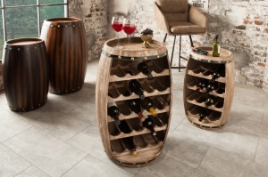 SUPORT PENTRU STICLE CHATEAU, COD 38962, NATUR 80CM, DESIGN VINTAGE - Img 1