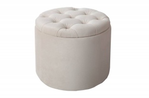 TABURET CU SPATIU DEPOZITARE, BAROCK BEIGE, COD 40738, DIN CATIFEA - Img 5