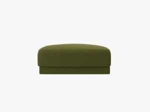 TABURET MILEY, VERDE MASLINIU INCHIS, CU TAPITERIE DIN TEXTIL BOUCLE BALOO, MICADONI