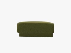 TABURET MILEY, VERDE MASLINIU INCHIS, CU TAPITERIE DIN TEXTIL BOUCLE BALOO, MICADONI - Img 3