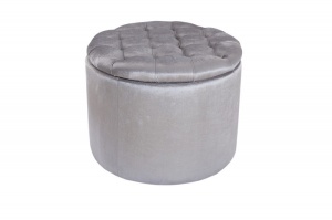 TABURET MULTIFUNCTIONAL BAROCK 39799 ARGINTIU STIL MODERN - Img 5