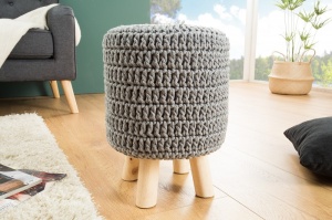 TABURET PRELUCRAT MANUAL LEEDS 38591 STIL RUSTIC - Img 1