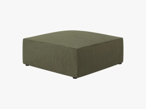 TABURET RUBY, VERDE, CU TAPITERIE DIN CATIFEA REIATA MATA, MICADONI