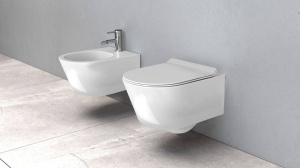 VAS DE TOALETA, REA TORES, ALB, CERAMICA, DESIGN MODERN, CALITATE SUPERIOARA, REA - Img 2