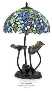 VEIOZA DEOSEBITA TIFFANY, COD KT142411+N081, DIN METAL SI STICLA