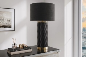 VEIOZA, ELEGANCIA, 70CM, CERAMICA, METAL SI ABAJUR NEGRU, ARTIM GROUP SELECTION, PENTRU HORECA