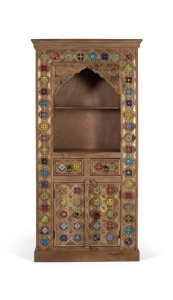 VITRINA 180CM, 2178, LEMN DE MANGO, PICTATA MANUAL, STIL ETNIC, ARTIM GROUP SELECTION
