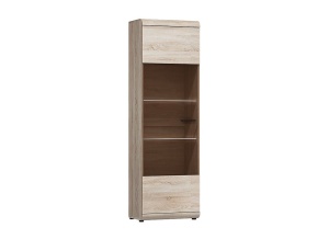 VITRINA LIVING CU LED LINK 60 STEJAR SONOMA - DESIGN MODERN